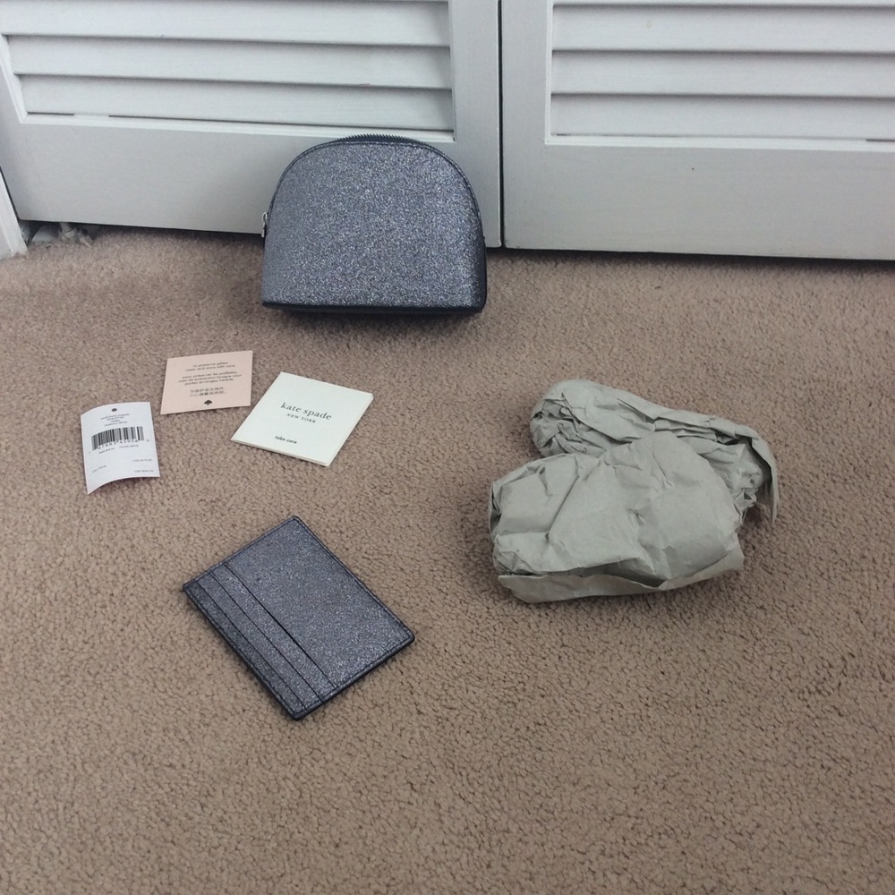 BNWT kate spade bundle joeley cosmetic card case